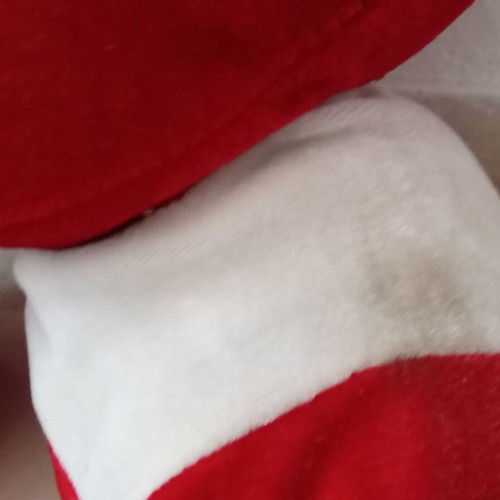 Plush heart used with small stains