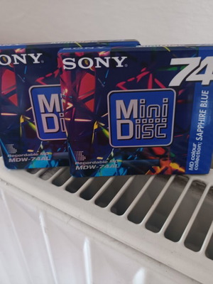 Sony MDW-74A1 MiniDisc Sapphire Blue sealed, new