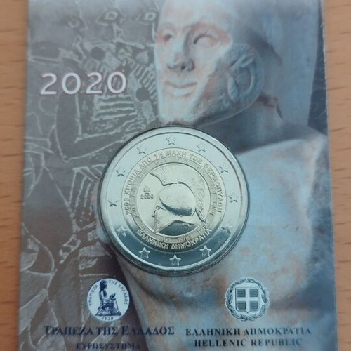 Greece 2€ Coincard 2020 Thermopylae New Commemorative Coin