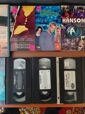 Video cassette tapes used, pack of 10