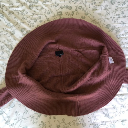 Angora wool cardigan, dusty pink