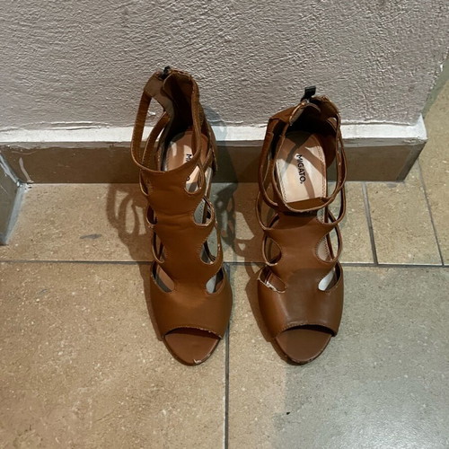 Migato women's sandals used, brown, size 39