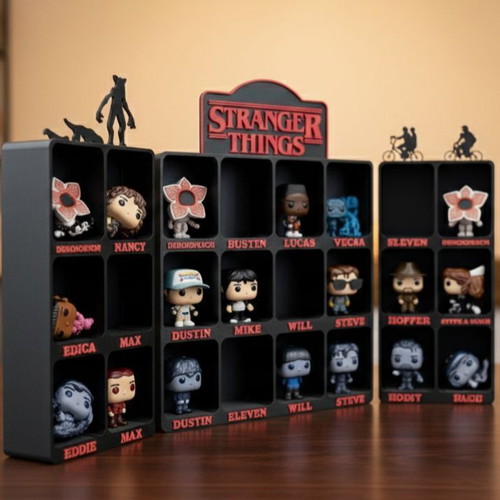 Stranger Things Funko Pop case new with 5 bases