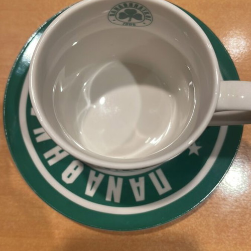 Panathinaikos Cup with Saucer authentic new, ceramic