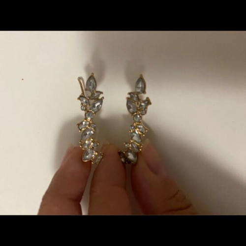 H&M golden colour earrings