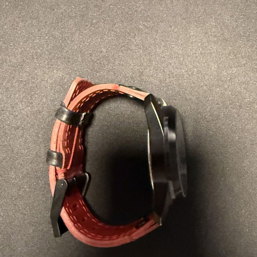 Levi's men's watch genuine leather like new, black