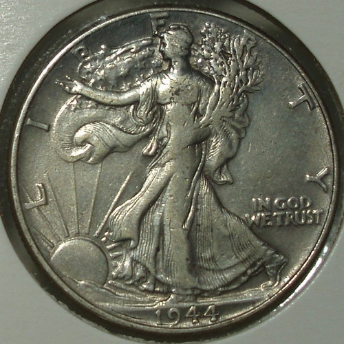 U.S.A ½ Dollar 1944 Walking Liberty Half Dollar used