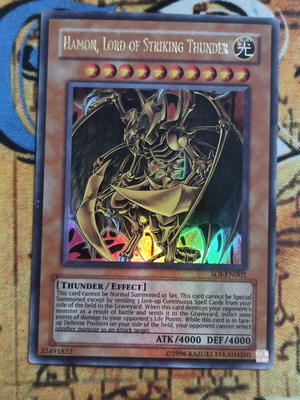 Hamon Lord of Striking Thunder Ultra Rare κάρτα Yu-Gi-Oh! σαν καινούργιο