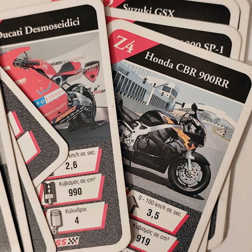 Top Ass Racing Motorcycles Retro Card Deck used