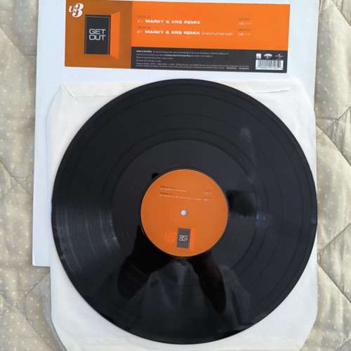 Us3 Get Out 12" vinyl single very good plus, electronic