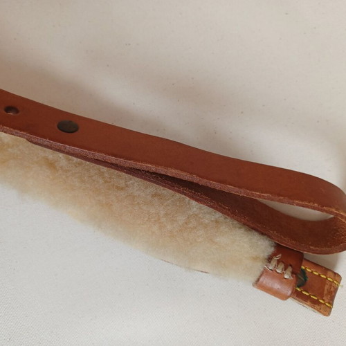 Leather rifle sling used, 86 cm