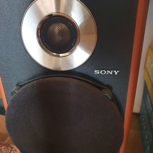 Sony sound system used with radio, cassette player, CD player and 2 speakers