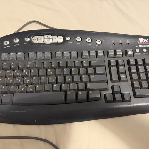 Altec Wired Keyboard used with signs of wear