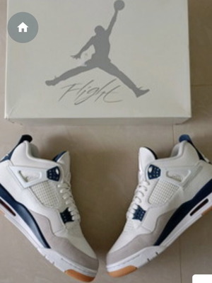 Jordan 4 SB αθλητικά navy blue, φορεμένα 1 φορά