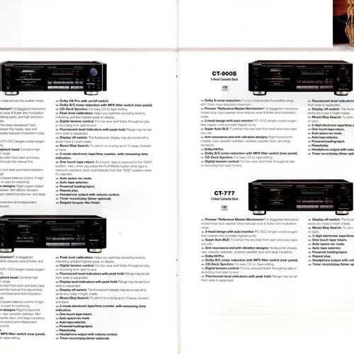Προσπέκτους της Pioneer μεταχειρισμένο του 1991 με 60 σελίδες