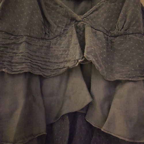 Blouse used with ruffles purple, size S