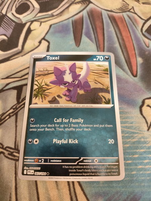 Toxel Pokemon Card Reverse Holo like new