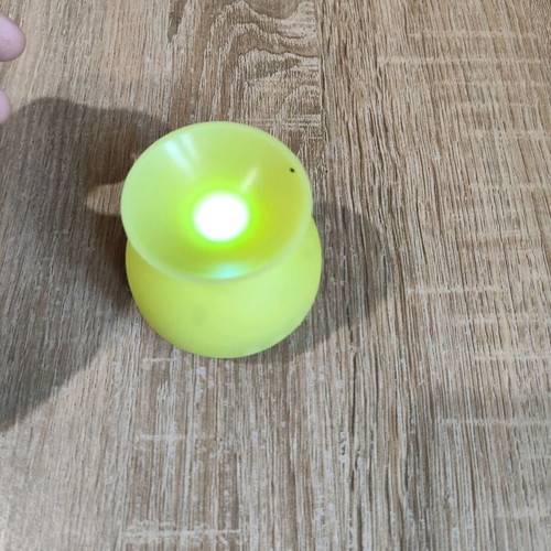Portable Bluetooth speaker with suction cup used