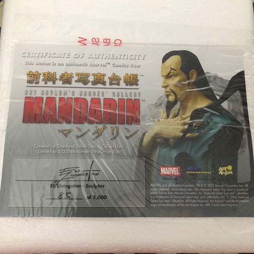 Mandarin bust new 8 inches Rogues Gallery Iron Man villain Diamond Select
