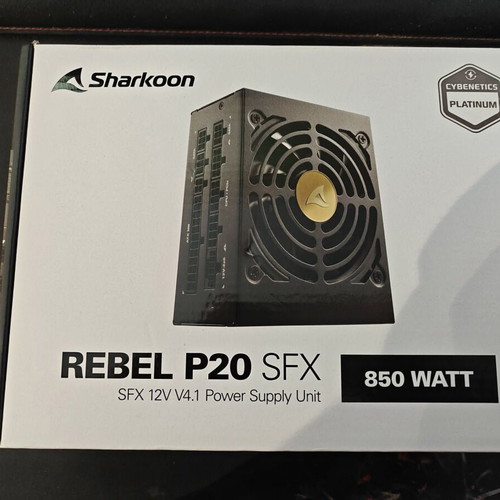 Sharkoon Rebel P20 SFX 850W Cybenetics Platinum power supply new