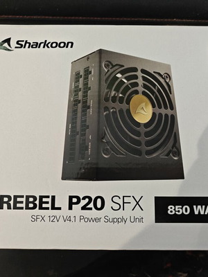Sharkoon Rebel P20 SFX 850W Cybenetics Platinum power supply new