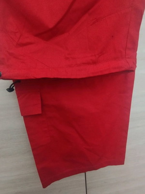 Pants and shorts like new, red, size XL with elastic waist