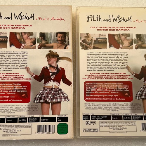 Filth and Wisdom DVD slightly used with German subtitles