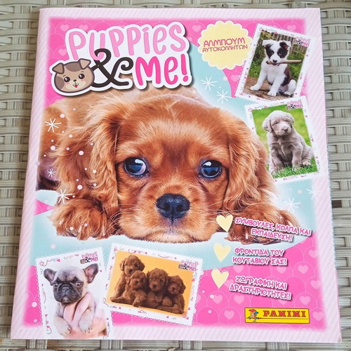 Puppies & Me album with 47 stuck stickers excellent condition