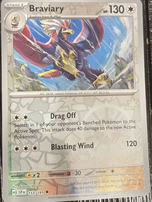 Braviary κάρτα pokemon συλλεκτική καινούργια