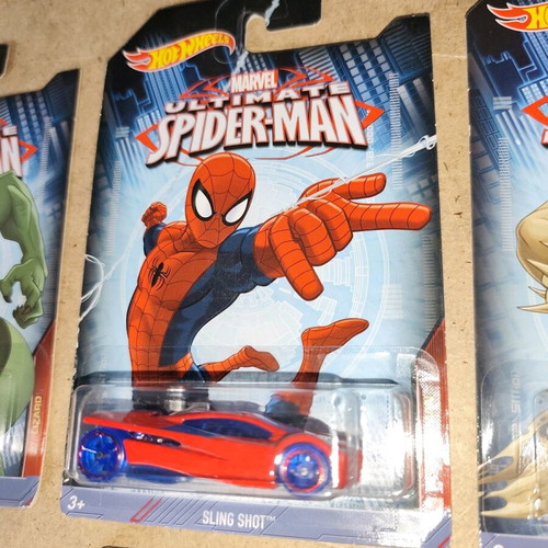 Hot Wheels Marvel Ultimate Spiderman set of 6 cars new