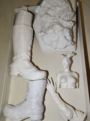 Clay and plastic pieces new