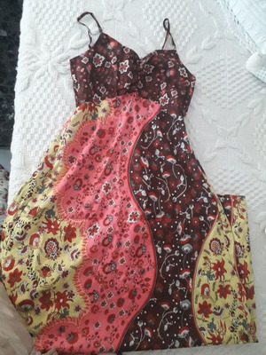 Long dress box now new with adjustable straps and back smocking