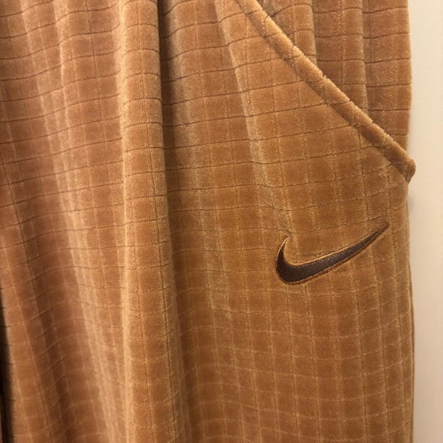 Nike velour joggers ale brown like new