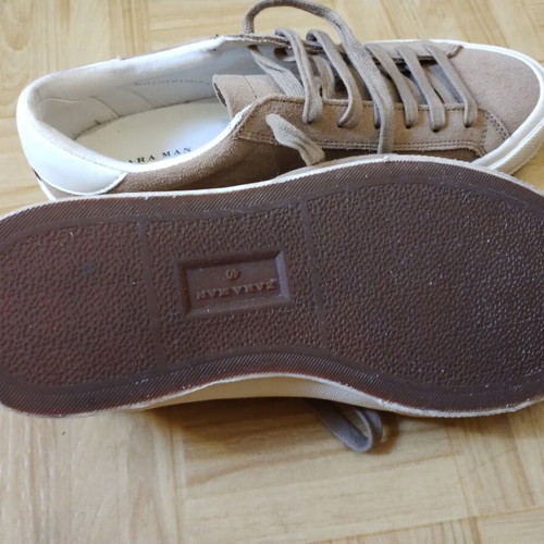Zara Man Sneakers new, beige and brown, size 40