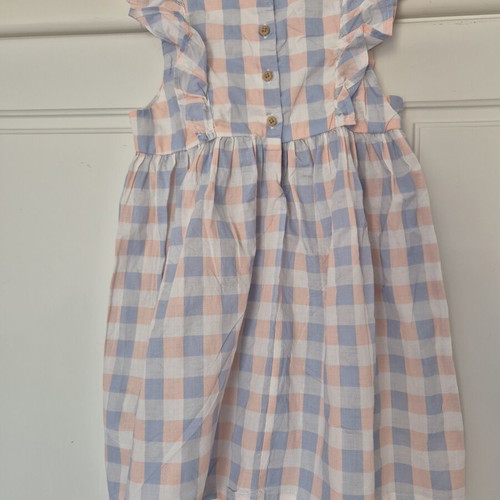 Dress H&M pastel colors with ruffles on sleeves like new