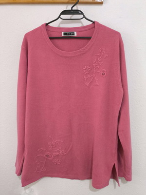 Set of 2 women's cotton blouses like new, turquoise and pink-fuchsia