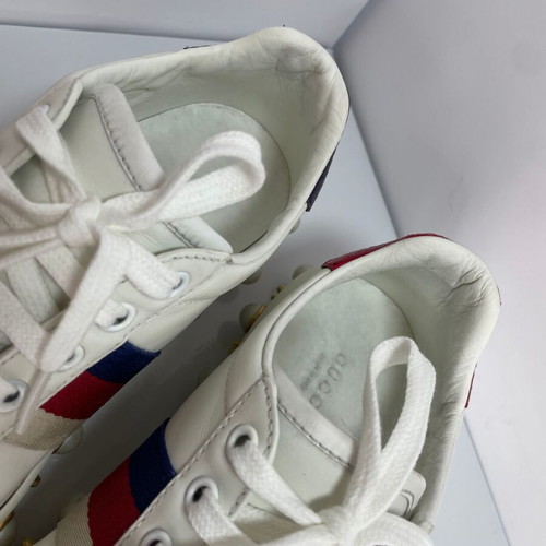 Gucci Ace leather sneakers used, white, size EU 37.5 (real 38.5)