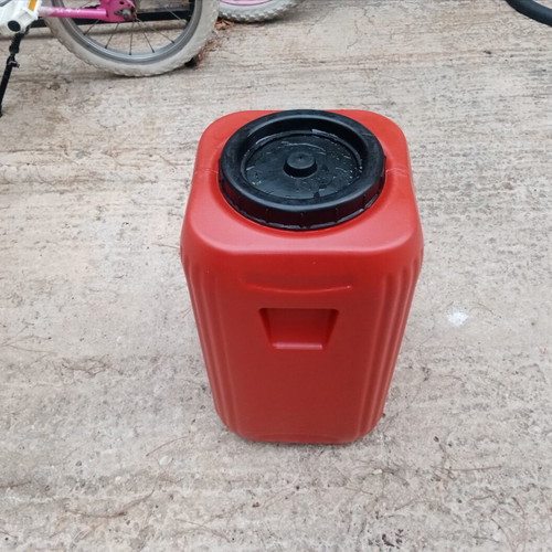 Plastic container 20 liters with handles, square, food safe