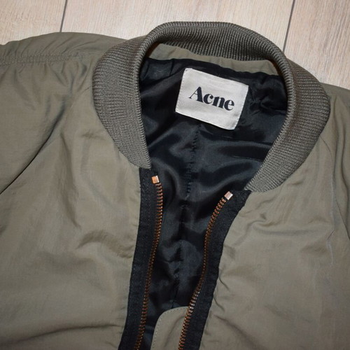 Acne Hydra Oversized Bomber Jacket like new, size 34, green