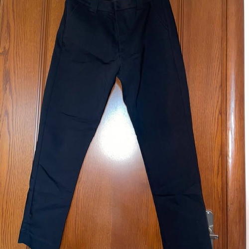 Bershka black fabric office pants like new, size 38
