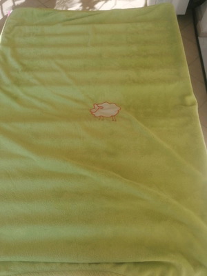 Baby blankets used, 2 pieces, branded Das