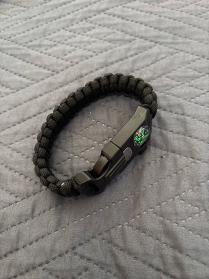 Survival bracelet multi-tool new with compass and whistle