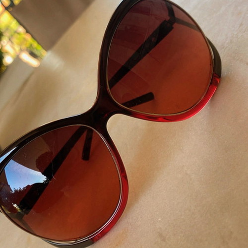 Valentino women's sunglasses used, burgundy