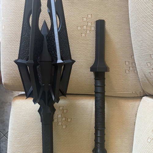 Saurons mace 3D printed, new