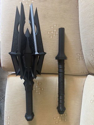 Saurons mace 3D printed, new