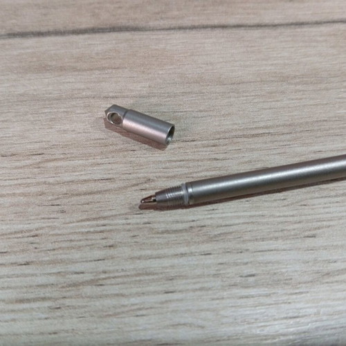 Mini tactical titanium pen new with glass breaker tip and refill