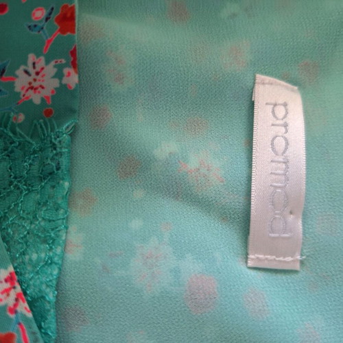 Floral blouse lingerie style PROMOD like new, one size