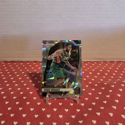 Ioannis Bourousis Cracked Ice 2024/25 Panini Euroleague Prizm Card, Panathinaikos