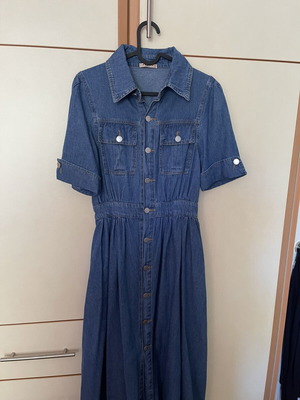 Jean dress like new, size S, blue
