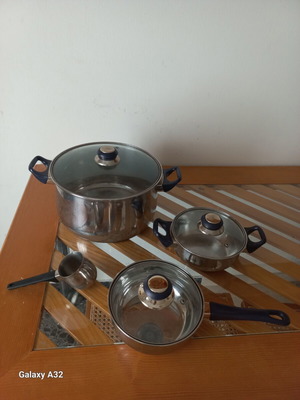 Комплект тенджери нови, 4 броя